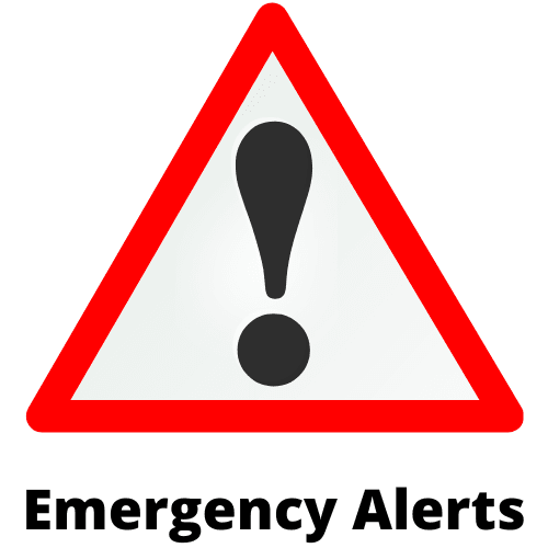 Emergency Alerts Opens in new window