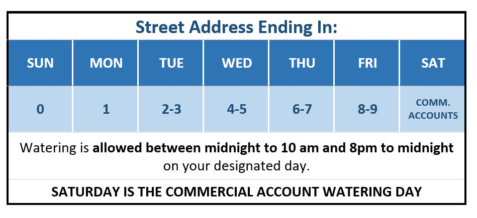 new water day table 12.22.23
